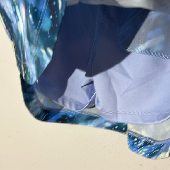 Slazenger Golf Hydro Dry Pull On Skort Abstract Pattern Blue Lights Women's XS - Picture 5 of 7